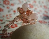 Two moons knot Ring in Pink