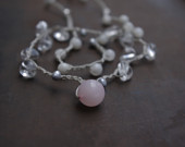 Handmade with Natural Stones - Sweet Bubble Crochet Necklace